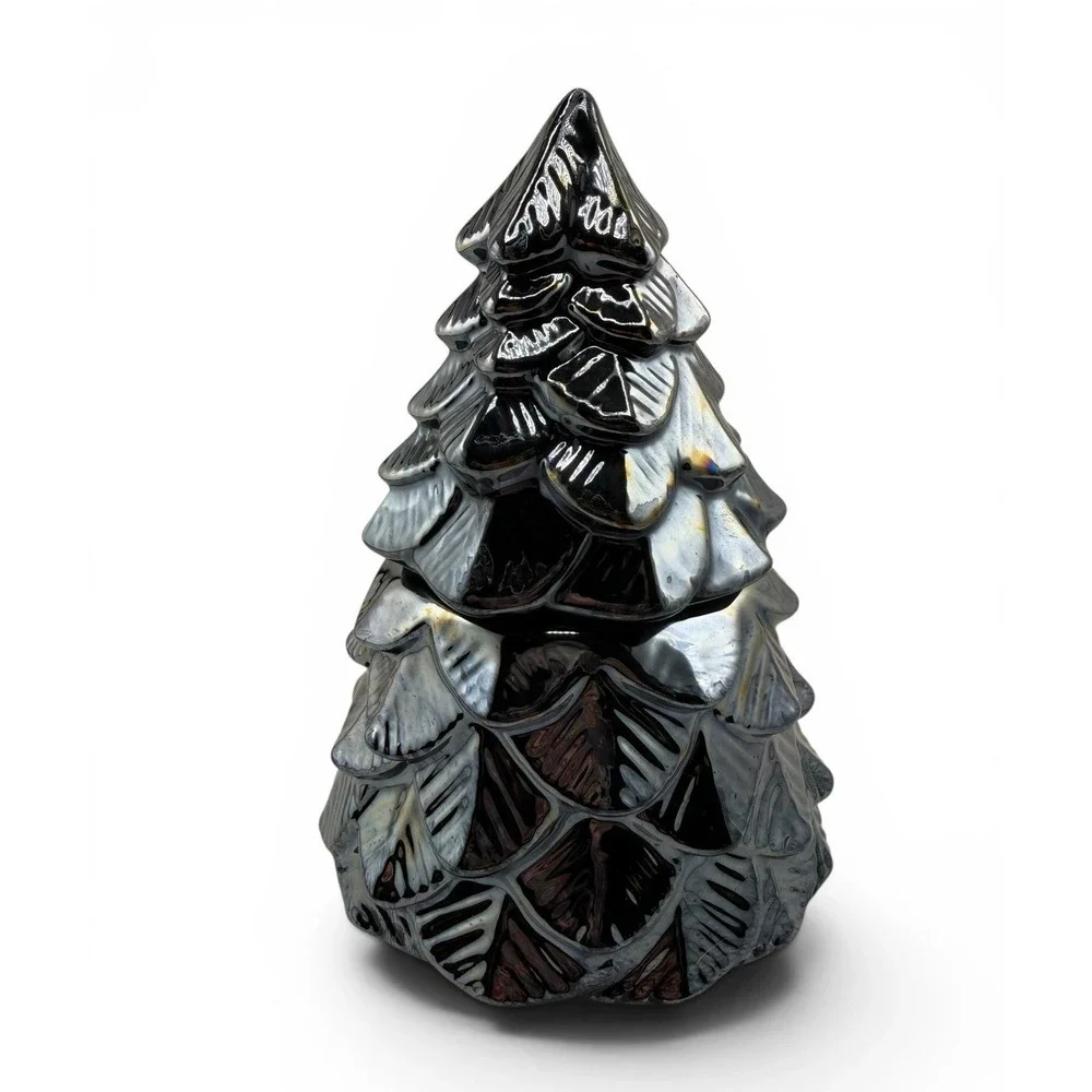 HomeWorx‎ by Slatkin Candle White Birch Black Iridescent Christmas Tree 113g NEW